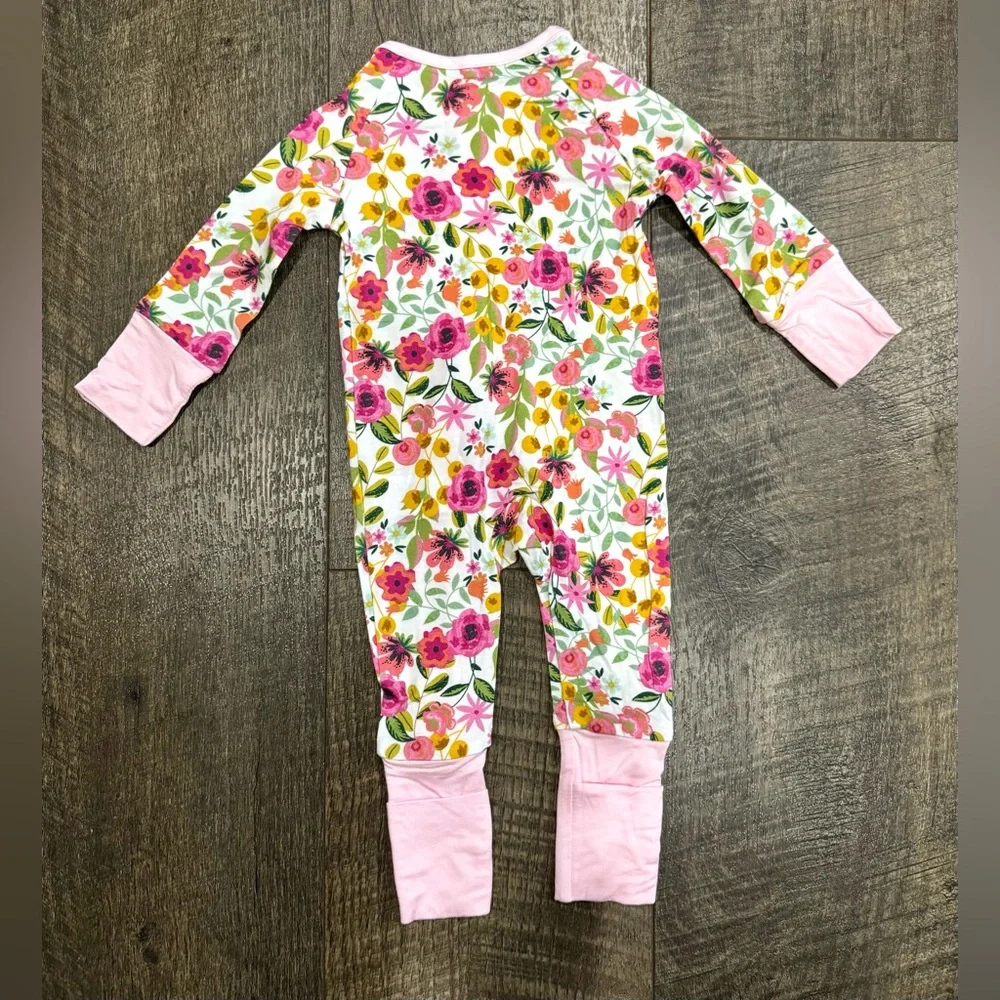 Floral print bamboo Sleepie Jammies 18-24m